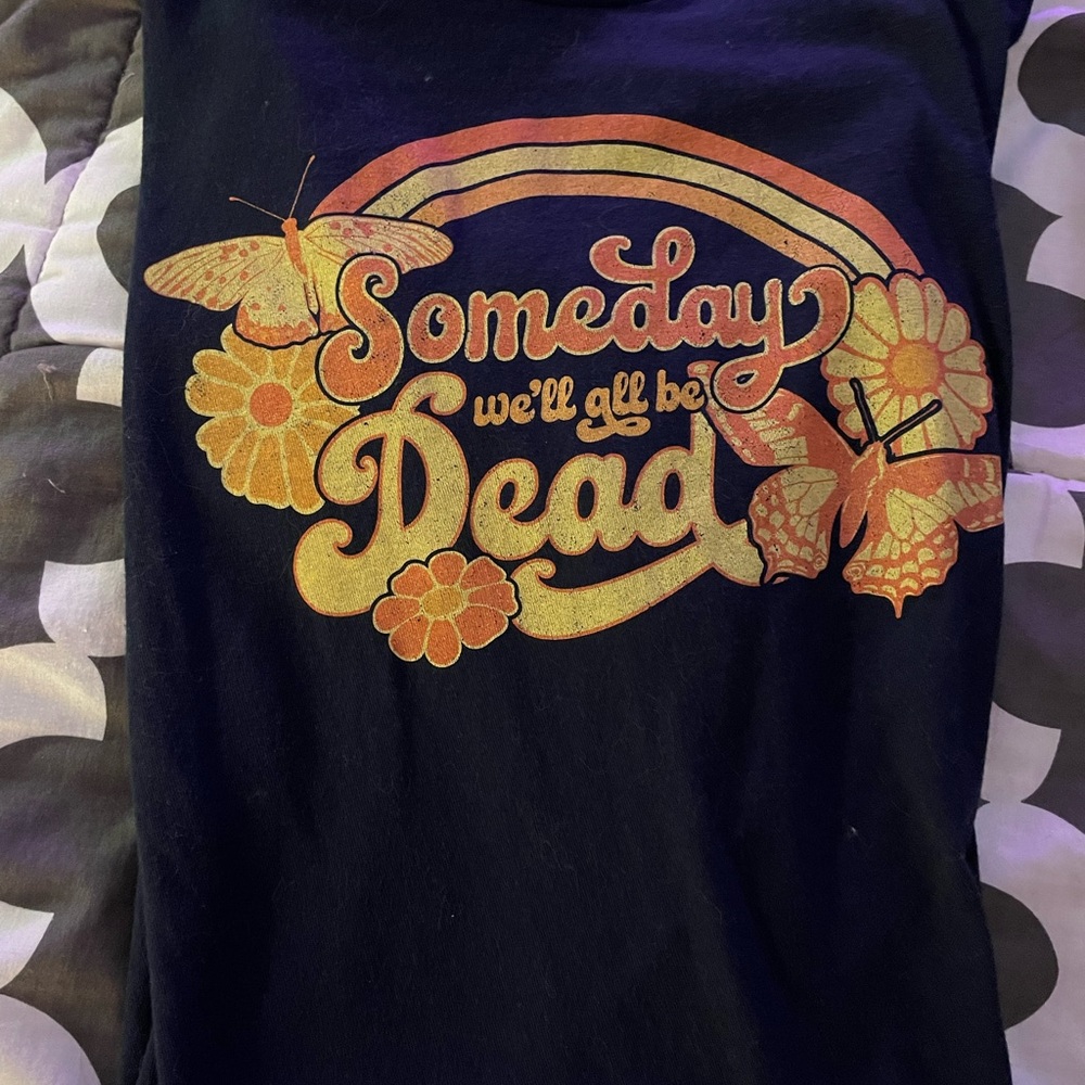 Navy 2x Someday we’ll all be dead oversized TShirt